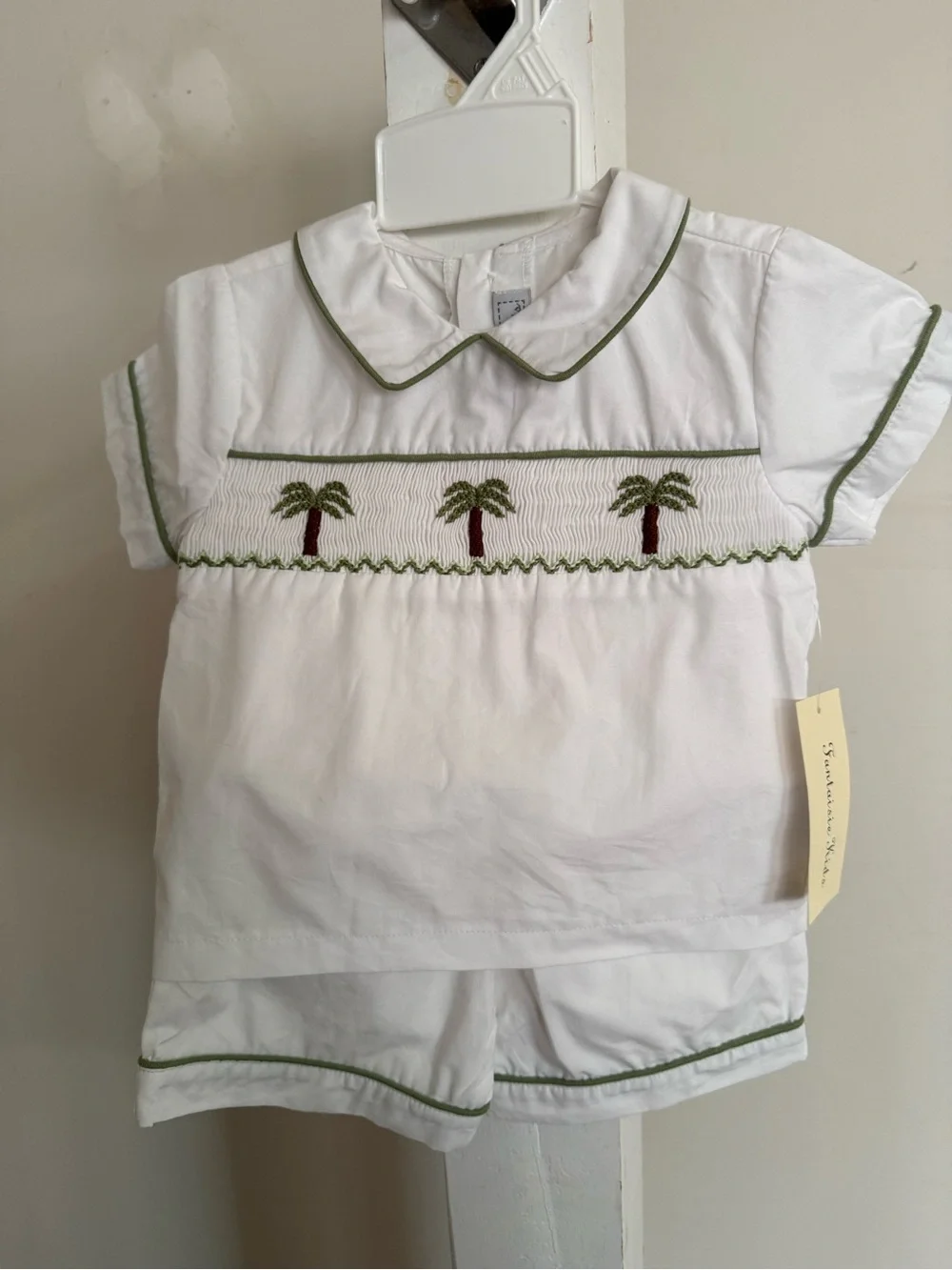 NWT Fantasie Kids Smocked Shorts Set
